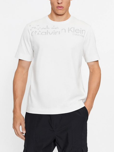 Koszulka męska basic Calvin Klein 00GMF3K141-DE0 XS Szara (8720108330848) - obraz 1