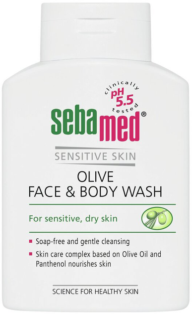 Emulsja pod prysznic Sebamed Olive Liquid Face and Body Wash 200 ml (4103040905161) - obraz 1