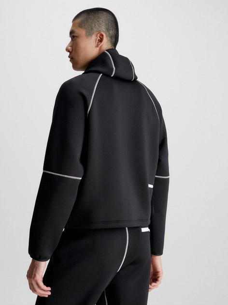Толстовка на блискавці чоловіча Calvin Klein 00GMF3J408 XL Чорна (8720108331272) - зображення 2