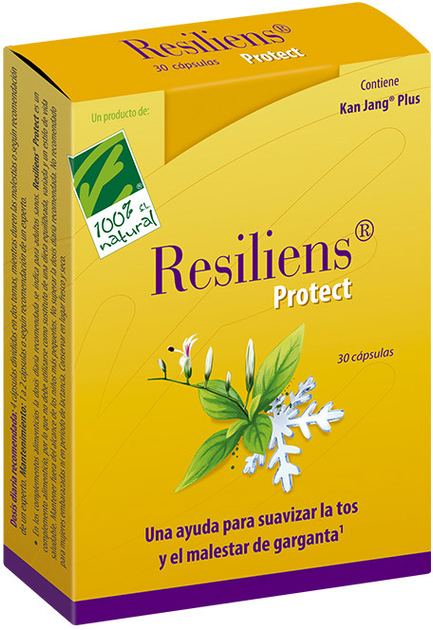 Suplement diety 100% Natural Resiliens Cold 30 kapsułek (8437019352134) - obraz 1