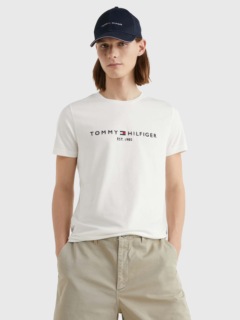 Футболка чоловіча Tommy Hilfiger MW0MW16171-118 XL Біла (8720112573088) - зображення 1