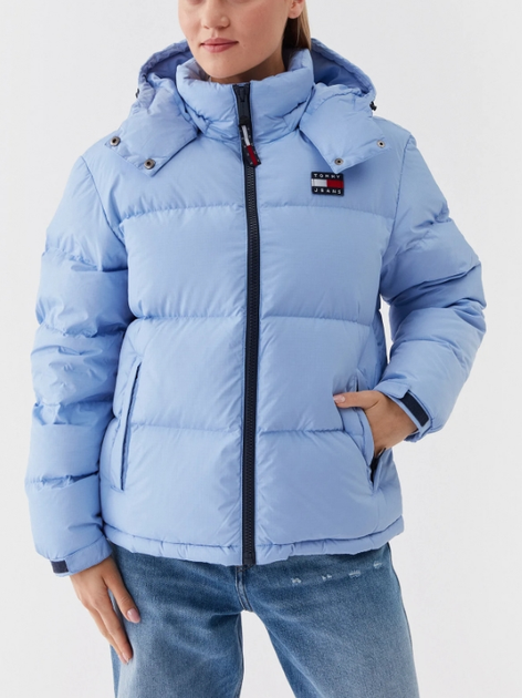 Куртка зимова жіноча Tommy Jeans DW0DW14661-C3X M Блакитна (8720644556832) - зображення 3
