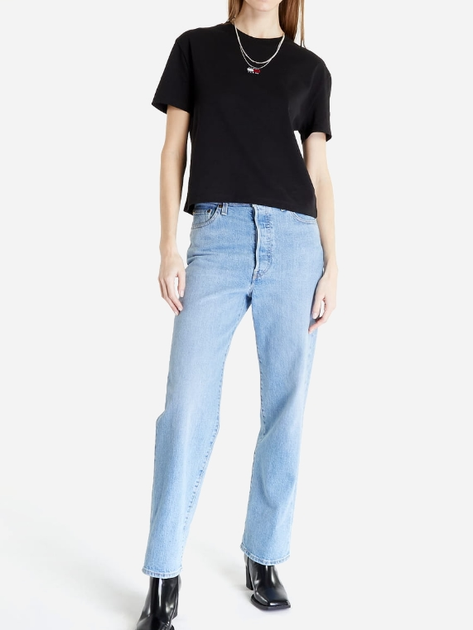 Koszulka damska bawełniana Tommy Jeans DW0DW15640-BDS XS Czarna (8720643289823) - obraz 3