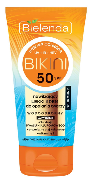 Зволожувальний крем для обличчя Bielenda Bikini SPF50 50 мл (5902169052157) - зображення 1