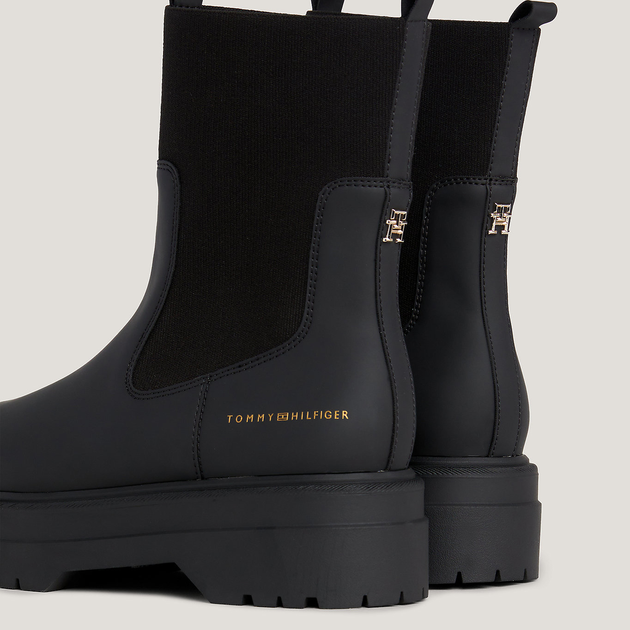 Жіночі челсі Tommy Hilfiger FW0FW07226-BDS 36 Чорні (8720644343067) - зображення 3