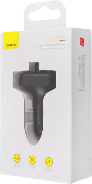 Transmiter FM Baseus FM Launcher S-09 2.4 A 2 USB (CCMT000301) - obraz 6