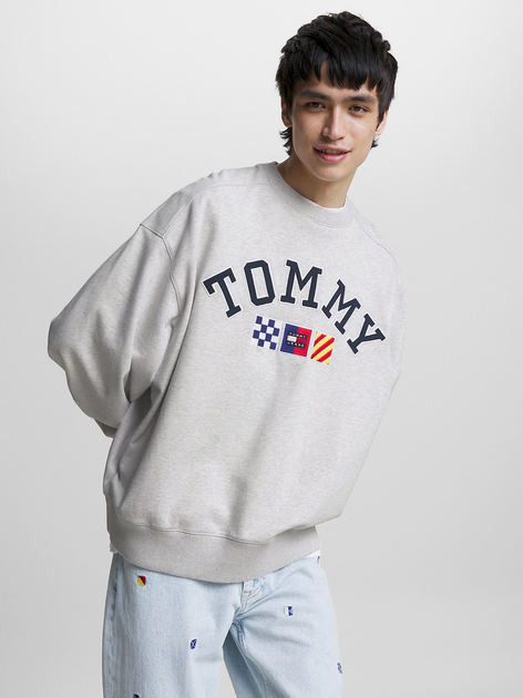 Світшот чоловічий Tommy Jeans DM0DM16816 L Сірий (8720644537688) - зображення 1