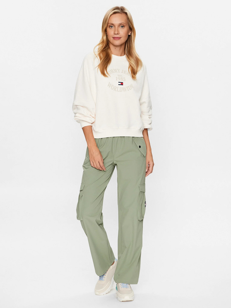 Світшот жіночий Tommy Jeans DW0DW16137-YBH M Білий (8720644500149) - зображення 3