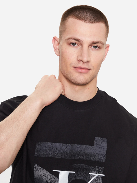 Koszulka męska Calvin Klein Jeans J324207-BEH L Czarna (8720108072991) - obraz 4