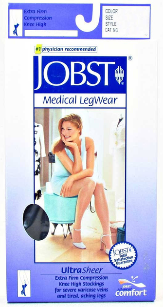 Pończochy uciskowe Bsn Medical Jobst Panty Media Corta Compression Normal Colour Beige Talla 5 (8470001643018) - obraz 1