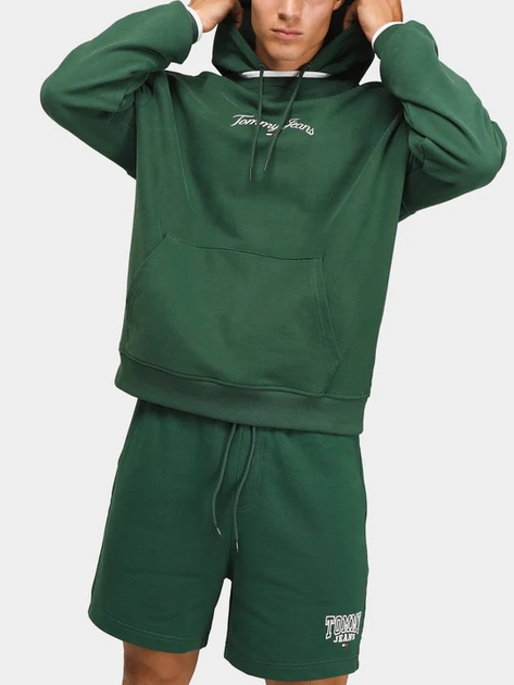 Худі чоловіче Tommy Jeans DM16812 S Зелене (8720644514924) - зображення 1