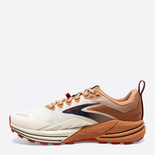 Buty do biegania męskie Brooks Cascadia 16 1103761D-173 45 (11US) 29 cm Biały/Brązowy (195394228359) - obraz 4