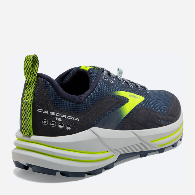 Чоловічі кросівки для бігу Brooks Cascadia 16 1103761D-411 (8.5US) 42 Темно-сині (195394033885) - зображення 5