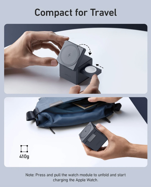 スマホアクセサリー Anker 3-in-1 Cube with MagSafe Y1811 Anker 3-in-1 Cube with MagSafe | マグネット式ワイヤレス充電