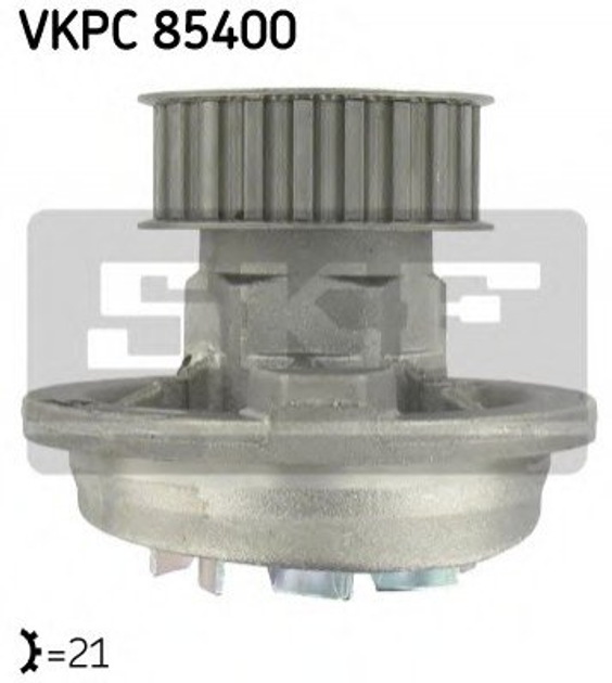 Водяний насос SKF VKPC85400 Opel Ascona, Kadett; Daewoo Espero 1334013, 1334084, 90273924 - зображення 1