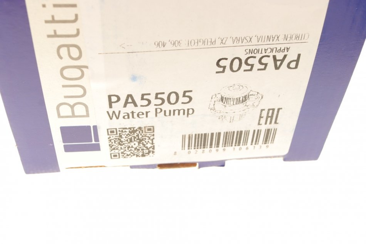 Водяной насос BUGATTI PA5505 Peugeot 306, 406; Citroen Xsara Водяной насос BUGATTI PA5505 Peugeot 306, 406; Citroen Xsara