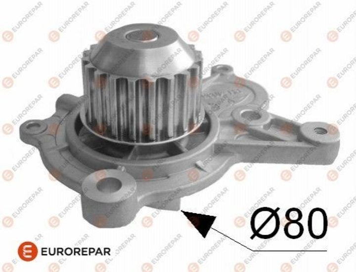 Водяний насос EUROREPAR 1635178780 KIA Cerato, Carens, Magentis, Sportage, Ceed, Pro Ceed; Hyundai Sonata, Santa Fe, Tucson, I30, Elantra 2510027400 - зображення 1