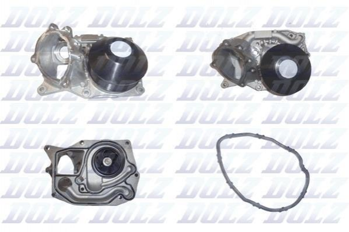 Водяний насос DOLZ B252 BMW 4 Series, 5 Series, 3 Series, 1 Series, X3, X5, 2 Series, X4, 7 Series, X1 11518591016, 11518478476, 11518514458 - зображення 1