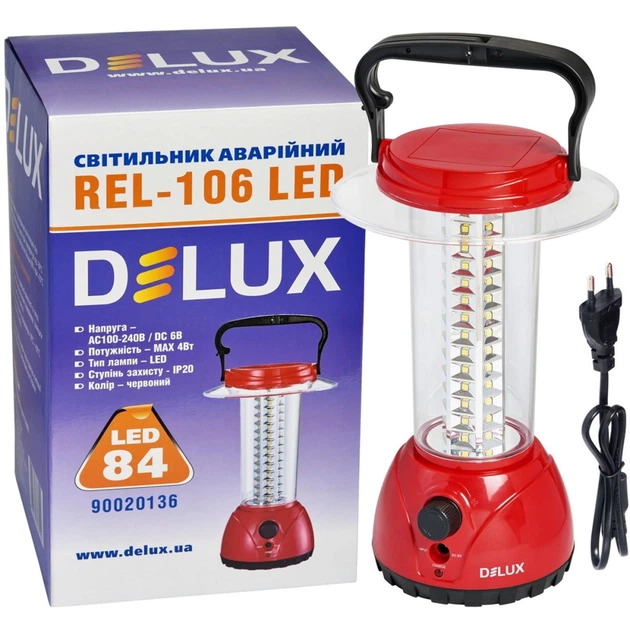 Ліхтар Delux REL-106 84 LED 4W (90020136) - Фото 4 Ліхтар Delux REL-106 84 LED 4W (90020136) - зображення 4