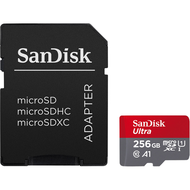 Карта памяти SanDisk 256GB microSDXC class 10 UHS-I Ultra (SDSQUAC-256G-GN6MA) - изображение 1