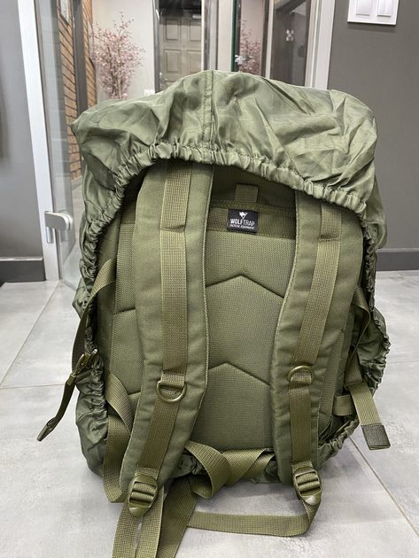 Дождевик на армейский рюкзак, Yakeda, цвет - Олива - изображение 2
