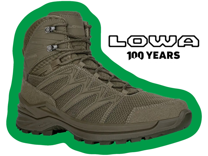 Черевики тактичні Lowa innox pro gtx mid tf ranger green (Темно-зелений) UK 4/EU 37 - зображення 2