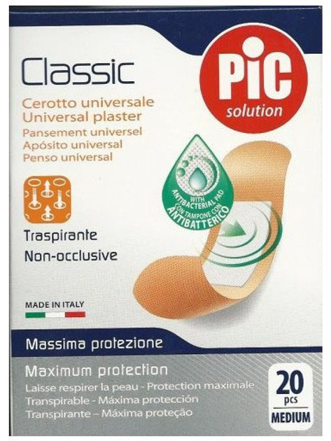 Plastry na modzele Pic Classic Universal Assorted Plasters 7 x 5 cm 20 szt (8058090003915) - obraz 1