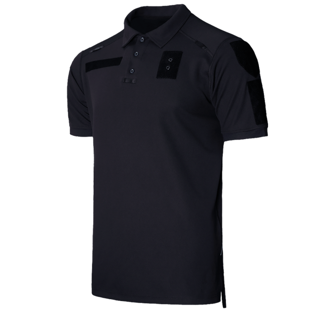 Поло футболка мужская тактическая универсальная для силовых структур Черный/Синий (2299), XL (OPT-7821) - изображение 1