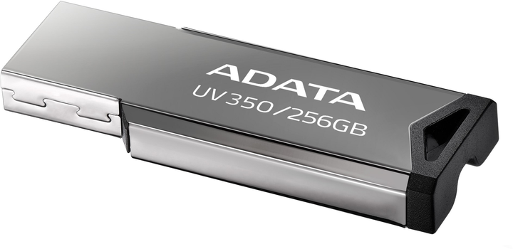 Флеш пам'ять ADATA UV350 256GB USB 3.2 Silver (4711085940278) - зображення 1