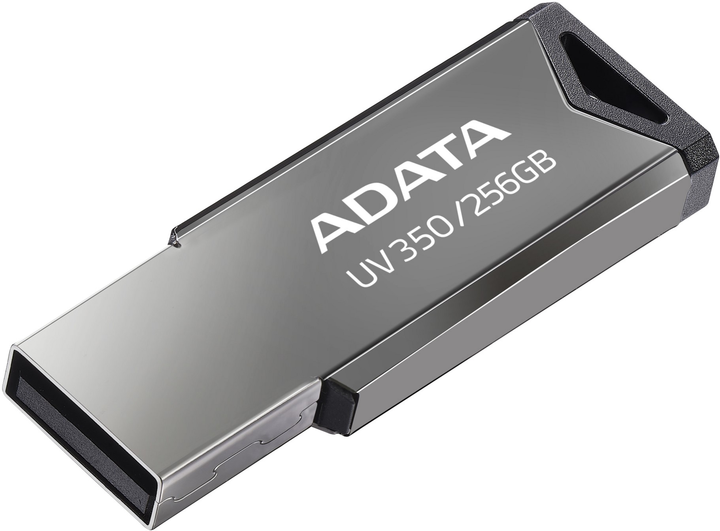 Флеш пам'ять ADATA UV350 256GB USB 3.2 Silver (4711085940278) - зображення 2