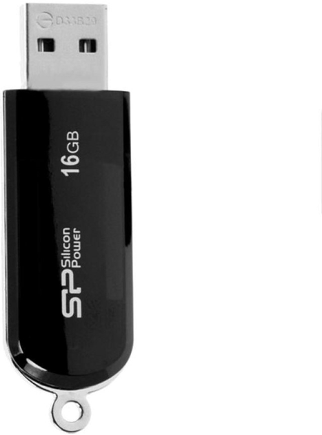 Флеш пам'ять Silicon Power LuxMini 322 16GB USB 2.0 Black (4712702617177) - зображення 2
