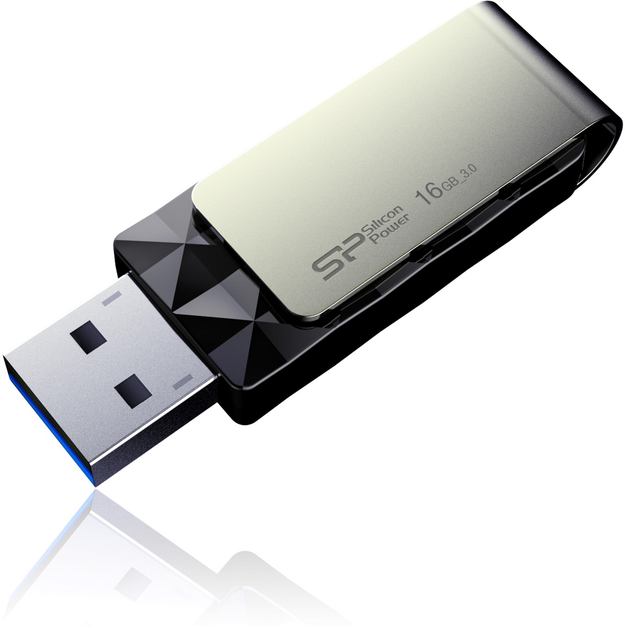 Pendrive Silicon Power Blaze B30 16GB USB 3.0 Czarny (4712702632187) - obraz 3