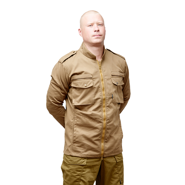 Куртка тактическая износостойкая облегченная для силовых структур М65 R2D2 койот 52-54/170-176 (OPT-15001) - изображение 1