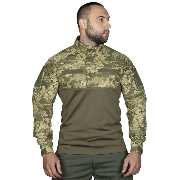 Рубашка тактическая боевая универсальная для силовых структур CM Blitz Камуфляж/Олива (7020), L (OPT-24931) - изображение 2