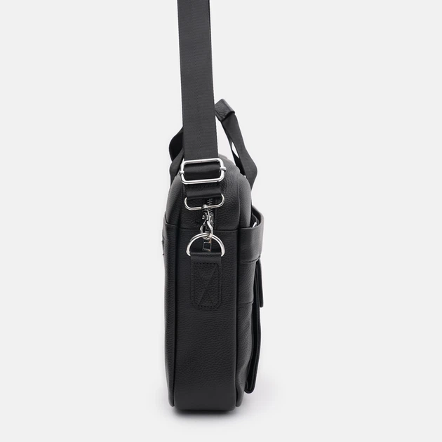 Сумка-портфель мужская кожаная Laras K107069bl Черная (ROZ6501002496) - Фото 4 Сумка-портфель мужская кожаная Laras K107069bl Черная (ROZ6501002496) - изображение 4