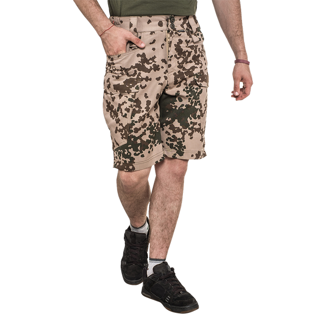 Шорты тактические мужские камуфляжные для силовых структур Brotherhood Camo Tropentarn рипстоп 52-54 (OPT-13201) - изображение 1