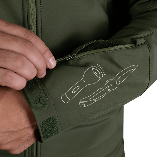Куртка Phantom SoftShell Олива XL - зображення 6