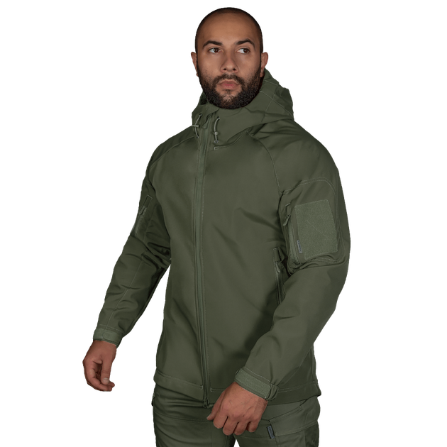 Куртка тактическая демисезонная мужская для силовых структур Stalker SoftShell Олива (7225), XXL (OPT-34521) - изображение 2