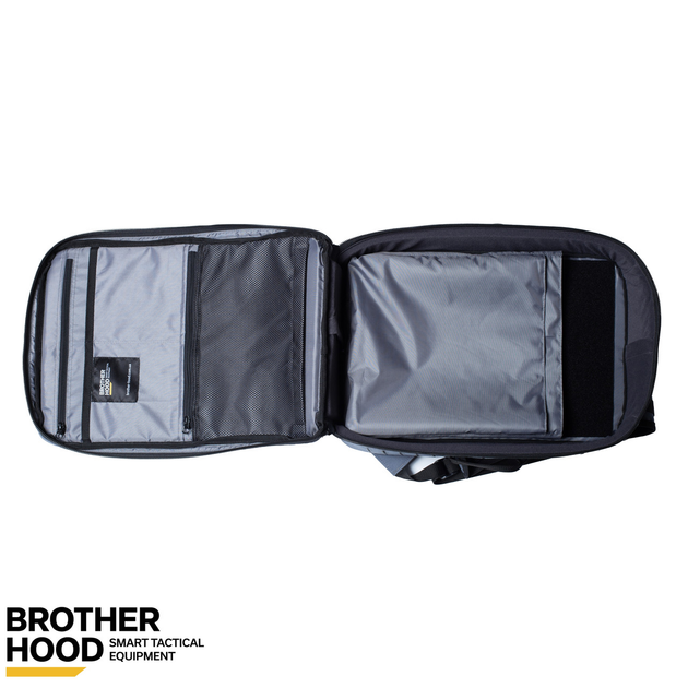 Рюкзак для дронов защитный тактический универсальный для силовых структур Brotherhood Серый M 16л (OPT-39001) - изображение 2