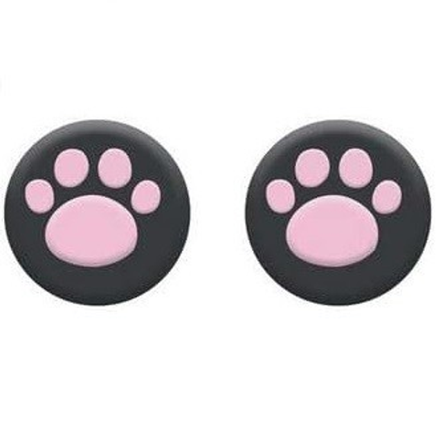 Силиконовые накладки на стики Лапки (Black/Pink) для геймпадов Sony DualShock PS4 / DualSense PS5 / Xbox Series|One (2шт.) 408053934 - изображение 1