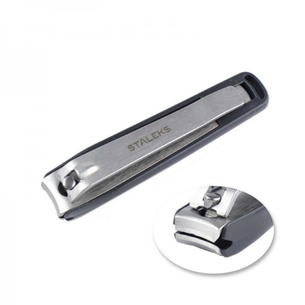Книпсер Staleks PRO Beauty Care 20 For Men с контейнером для ногтей и ...