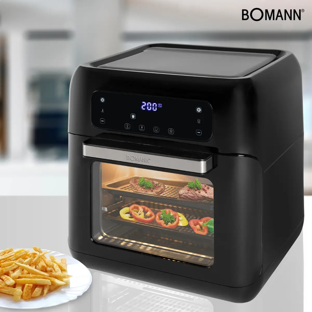 Мультипечь аэрофритюрница Bomann FR 6031 H CB (11л, 9 програм, 1.5 Квт, Німеччина) - зображення 9