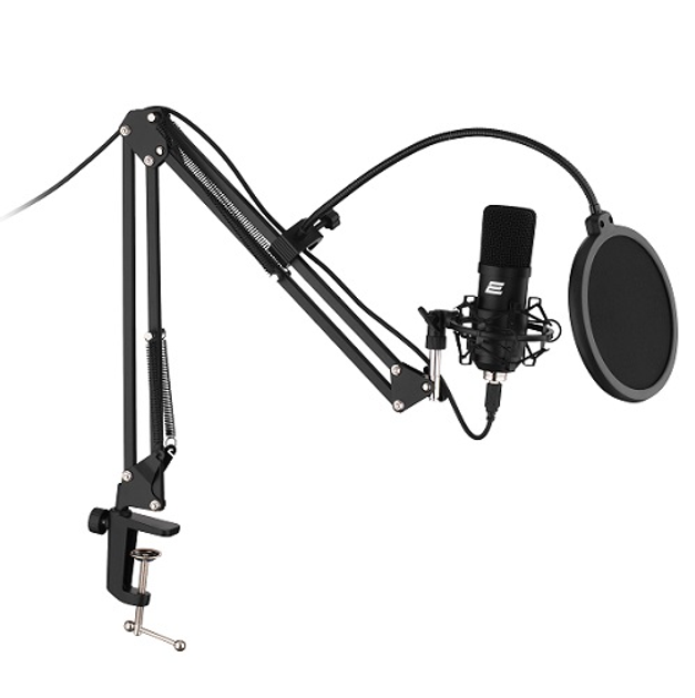 Микрофон для ПК с пантографом 2Е 2E-MPC011 Streaming KIT проводной USB ...