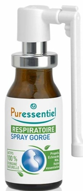 Środek na ból gardła Puressentiel Throat Respiratory Spray 15 ml (3401597183256) - obraz 1