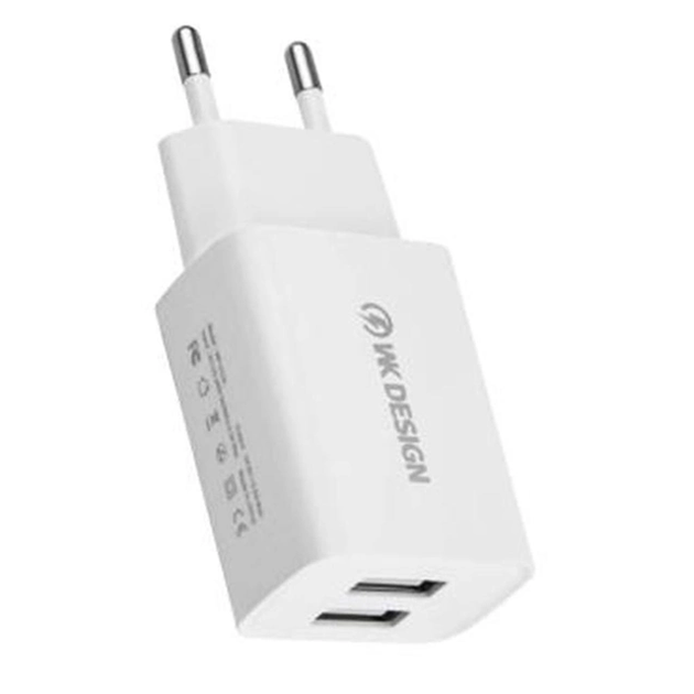 Сетевое зарядное устройство REMAX WK Design 10W/2A 2xUSB + кабель Type-C White (WP-U119) - изображение 2