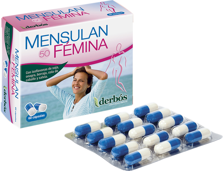 Suplement diety Derbos Mensulan 50 Femina 60 kapsułek (8436012150648) - obraz 1