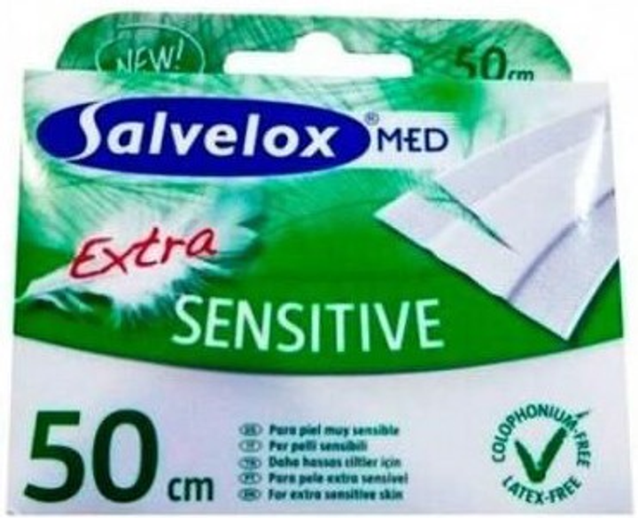 Бандаж Salvelox Med Extra Sensitive 6 x 50 см (7310615959659) - изображение 1