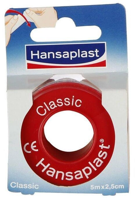 Пластырь Hansaplast Classic Adhesive Tape 5 м x 2.5 см (4005800001710) - изображение 1