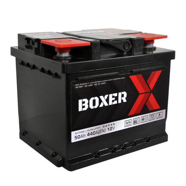 Автомобільний акумулятор BOXER (545 88) (LB1) 50Ah 440A R+ (правий +) BOXER - изображение 2