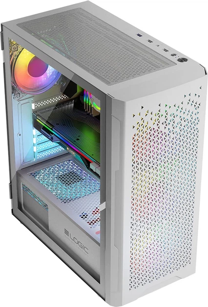 Obudowa komputerowa Logic Concept Aramis Mesh+Glass ARGB fans 4x120 mm White (AT-ARAMIS-20-0000000-0002) - obraz 10